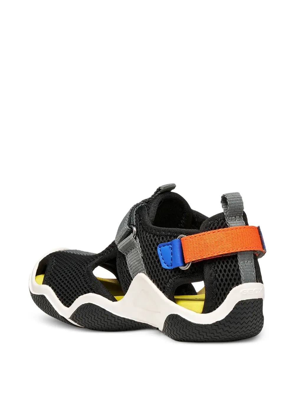 Geox Kids Wader touch-strap mesh sandals Zwart
