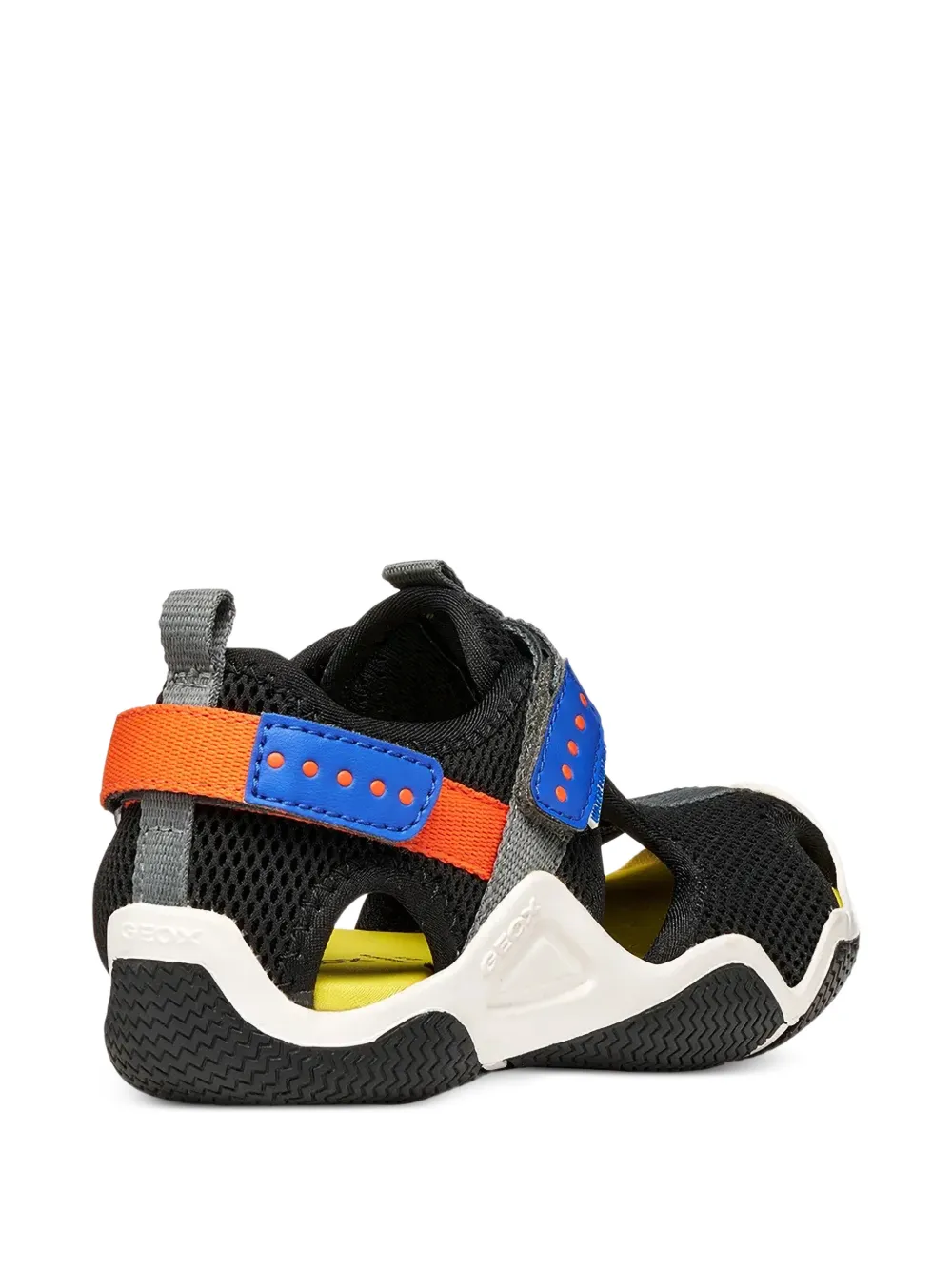 Geox Kids Wader touch-strap mesh sandals Zwart