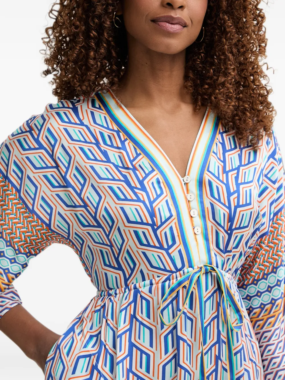 Hale Bob Theia mini-jurk met geometrische print Blauw