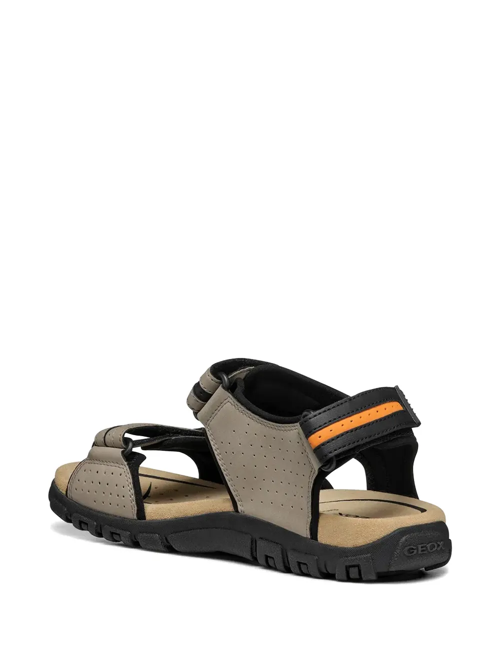 Geox Geperforeerde sandalen met klittenband Beige