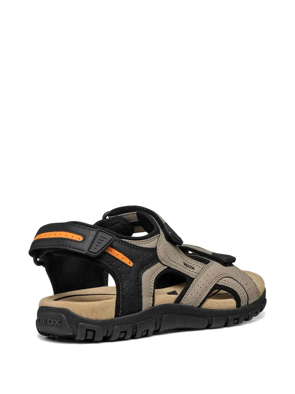 Geox Geperforeerde sandalen met klittenband Beige