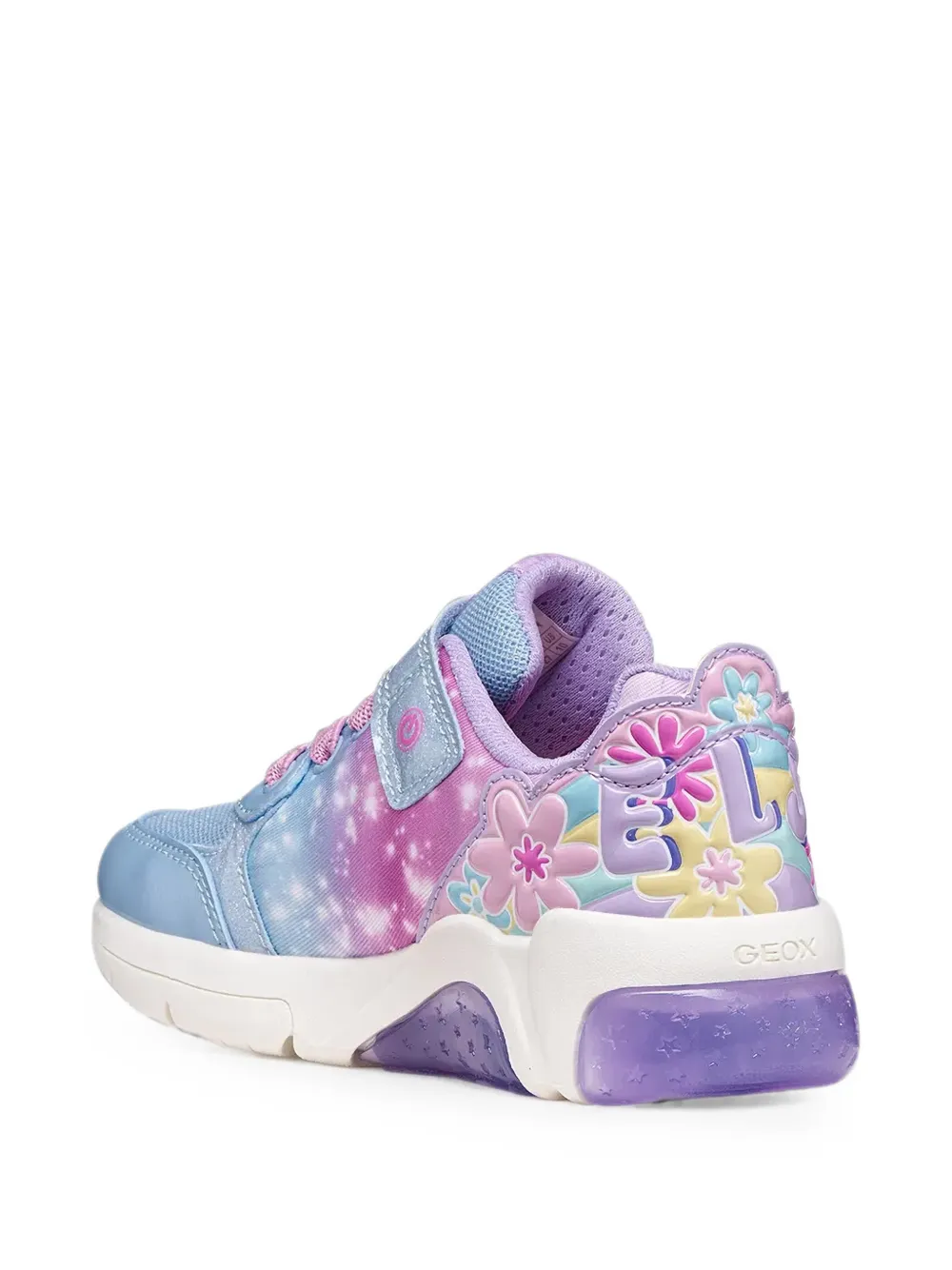 Geox Kids x Disney Frozen Fadinlight touch-strap sneakers Blauw