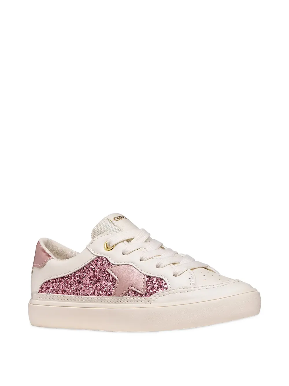 Geox Kids Gisli star-patch sneakers Beige