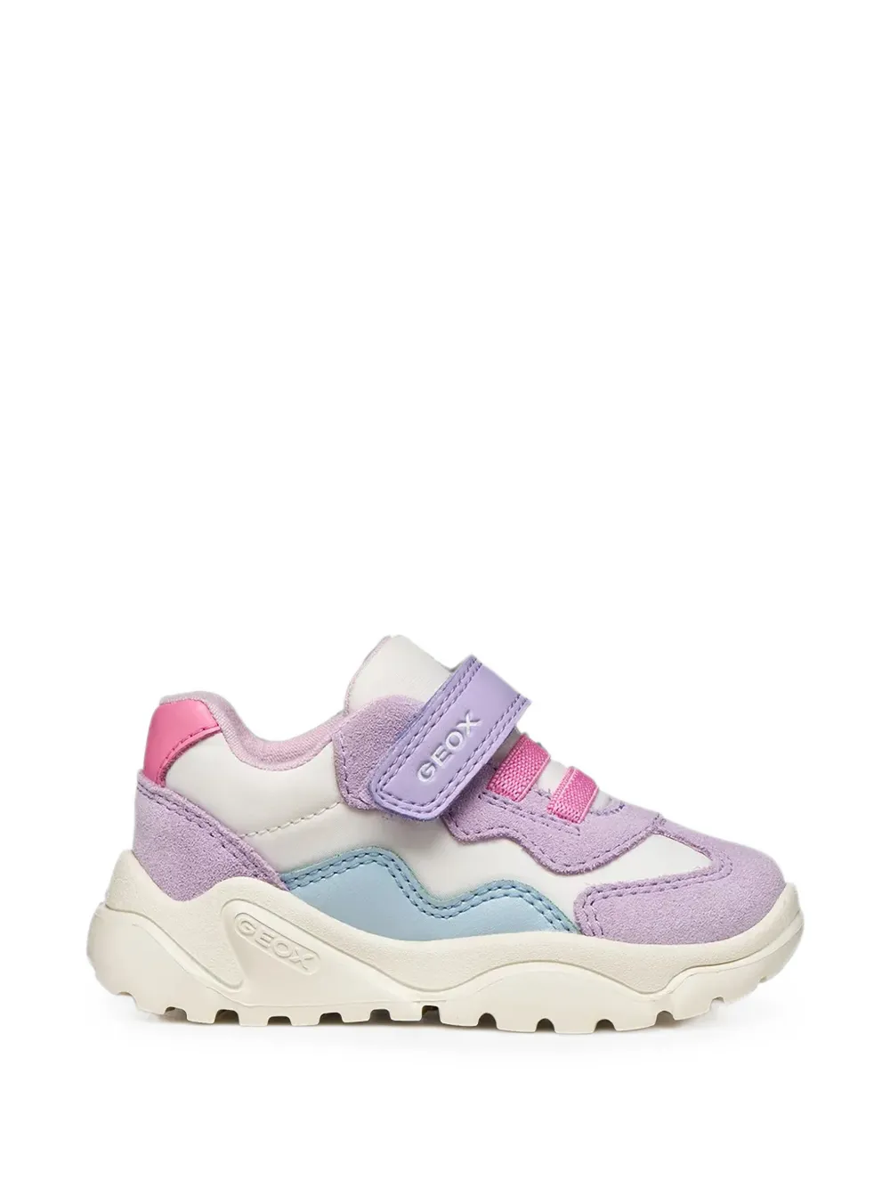Geox Kids Ciufciuf touch-strap sneakers Wit