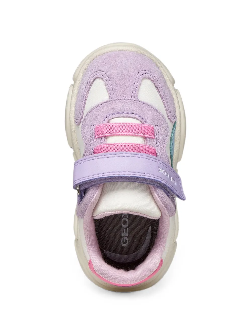 Geox Kids Ciufciuf touch-strap sneakers Wit