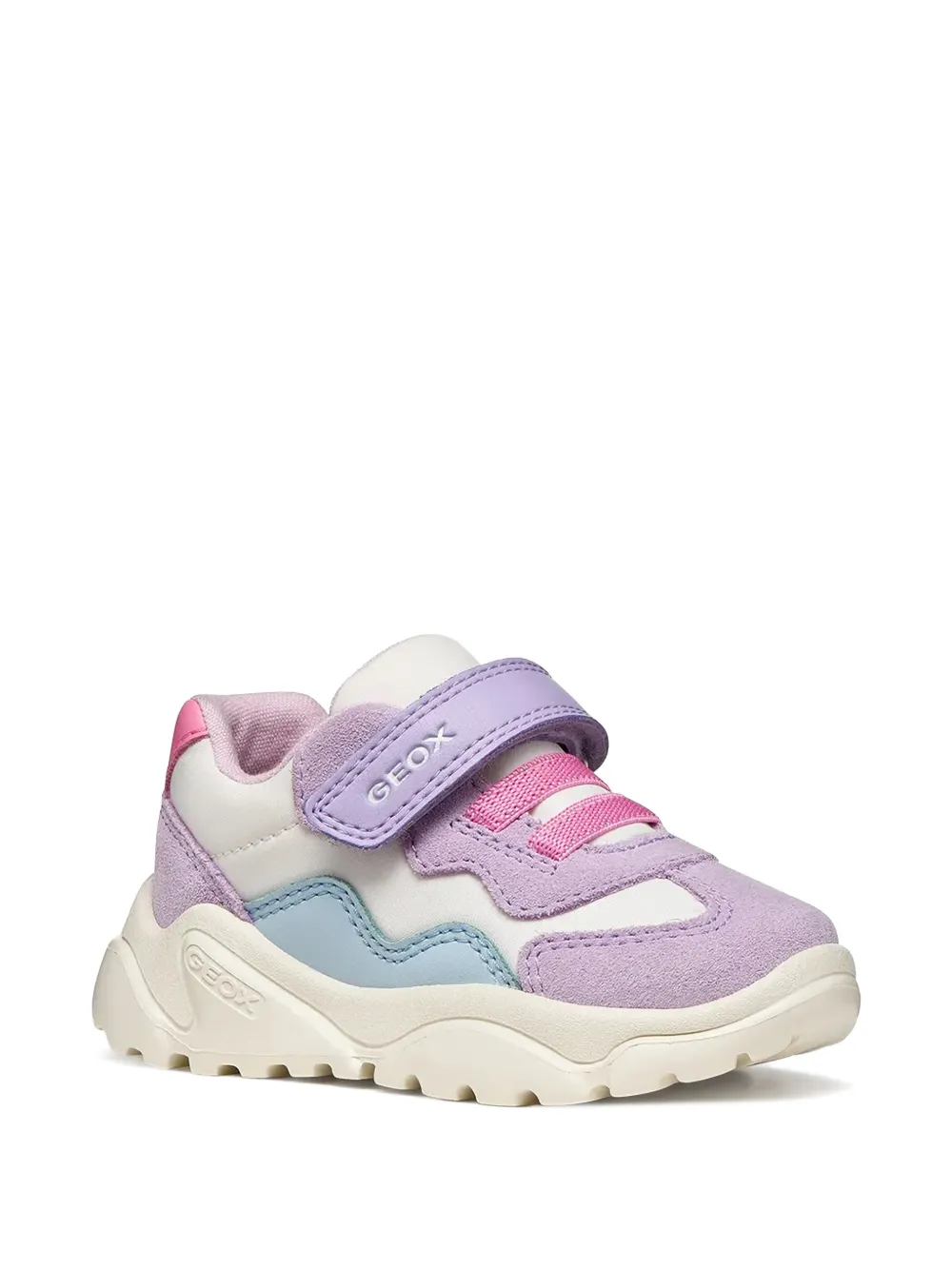 Geox Kids Ciufciuf touch-strap sneakers Wit