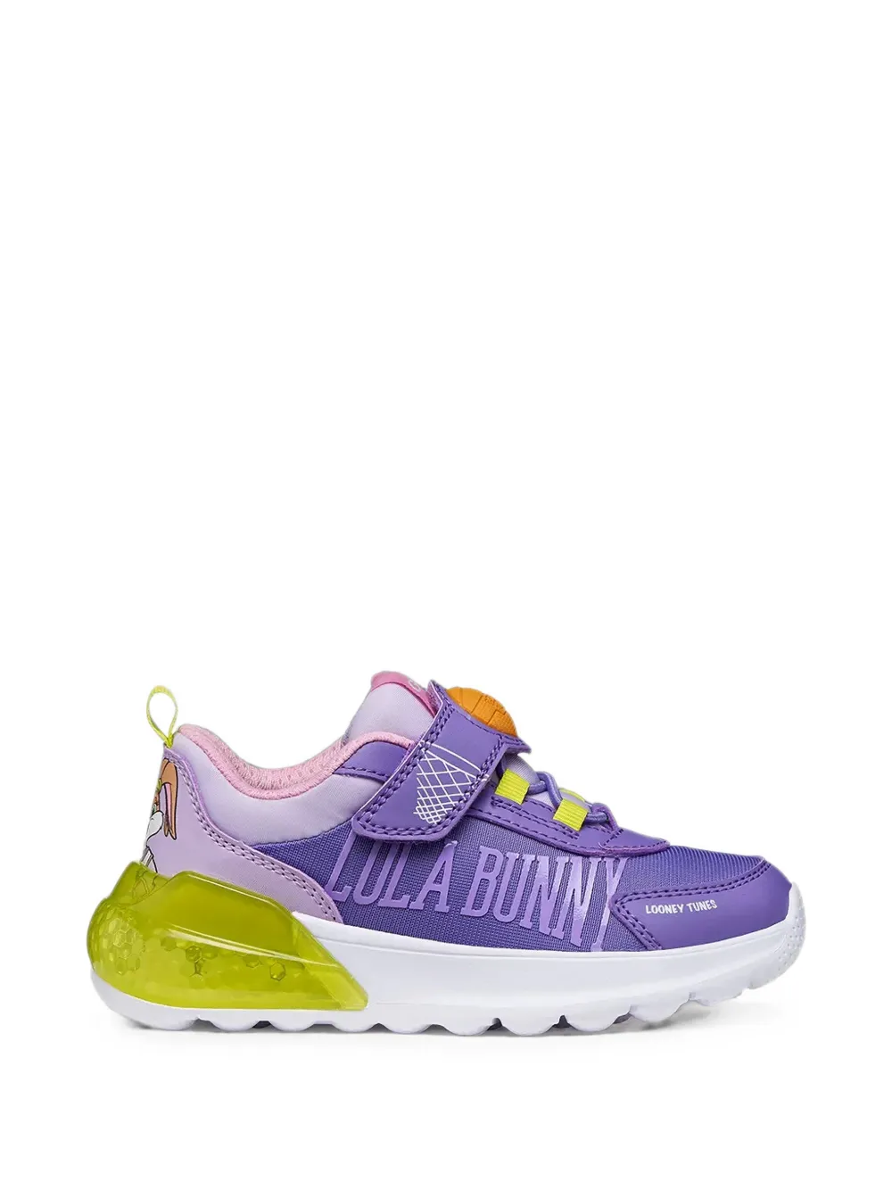 Geox Kids x Looney Tunes Activart Illuminus touch-strap sneakers Paars