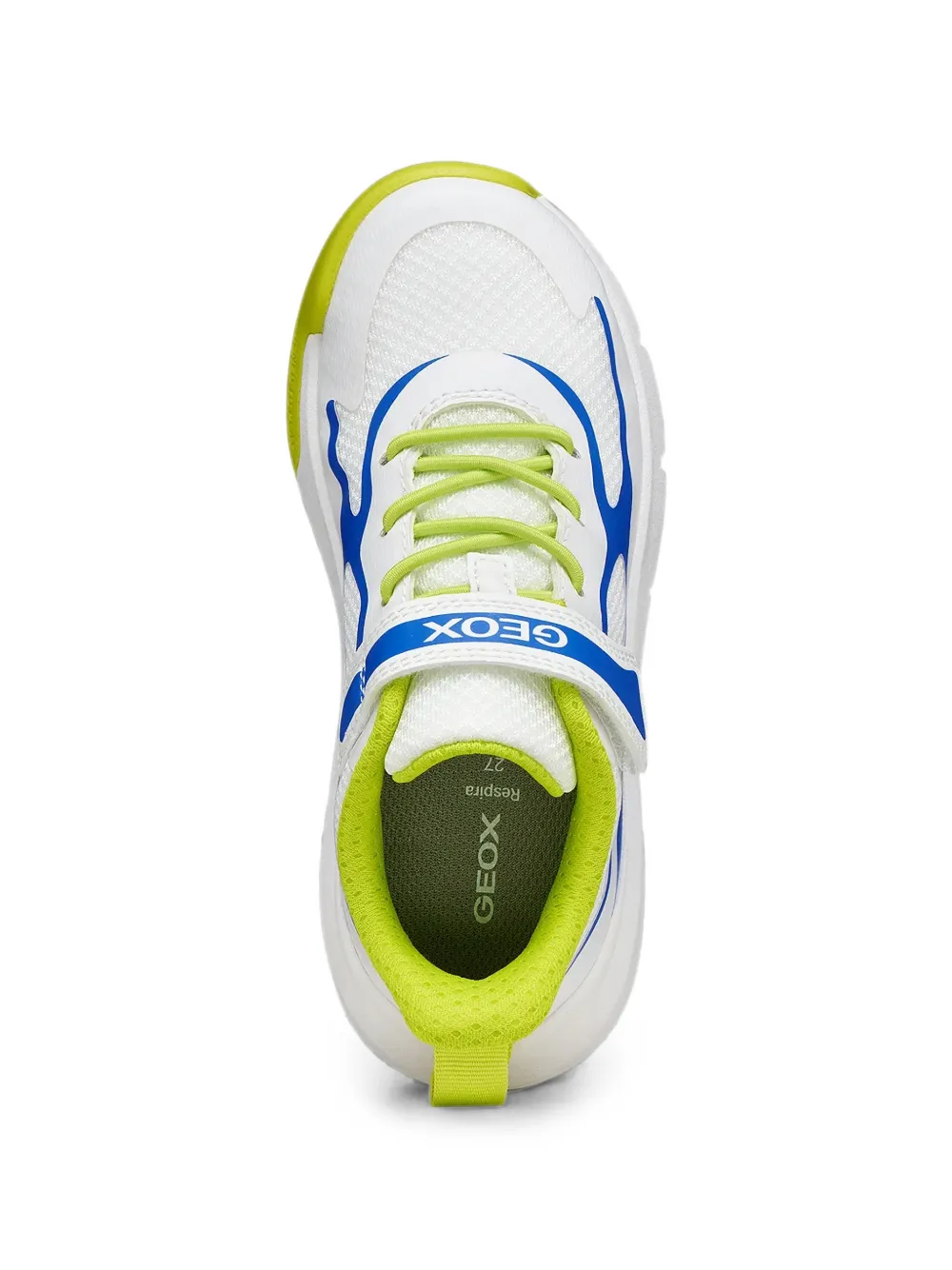 Geox Kids touch-strap mesh sneakers Wit