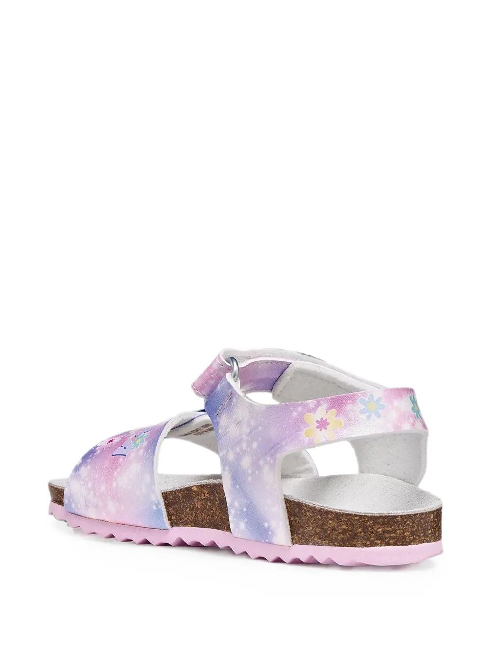 Geox Kids x Disney Adriel glitter-effect buckle-fastening sandals Paars