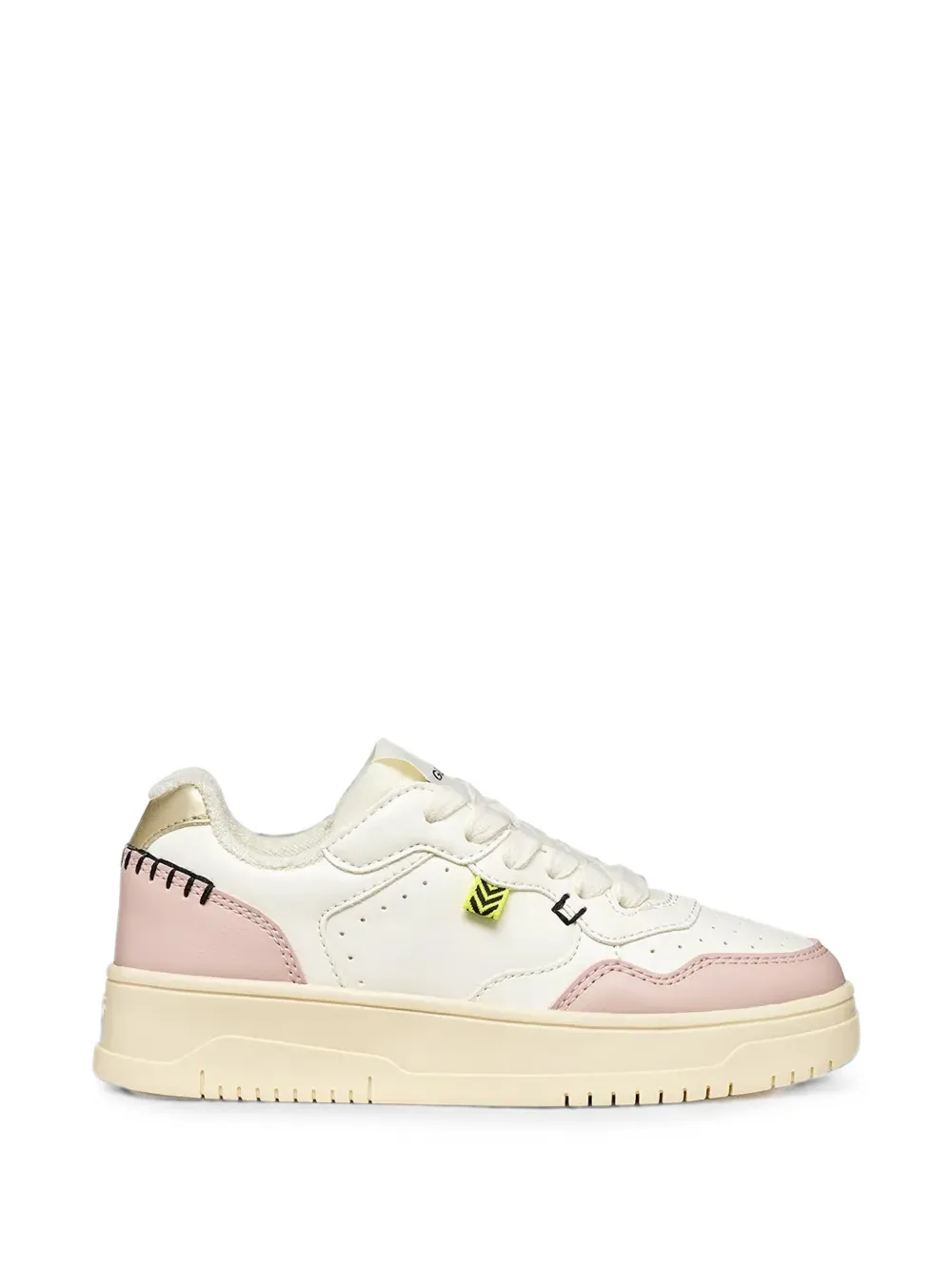 Geox Kids Lestrella contrast-panel low-top sneakers Wit