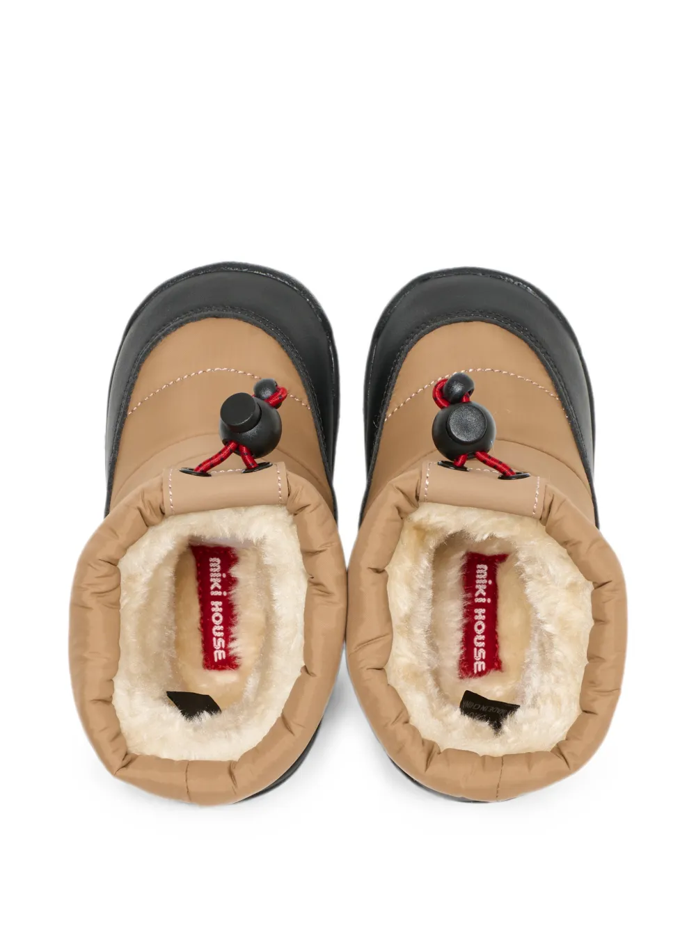 Miki House Gewatteerde snowboots Beige