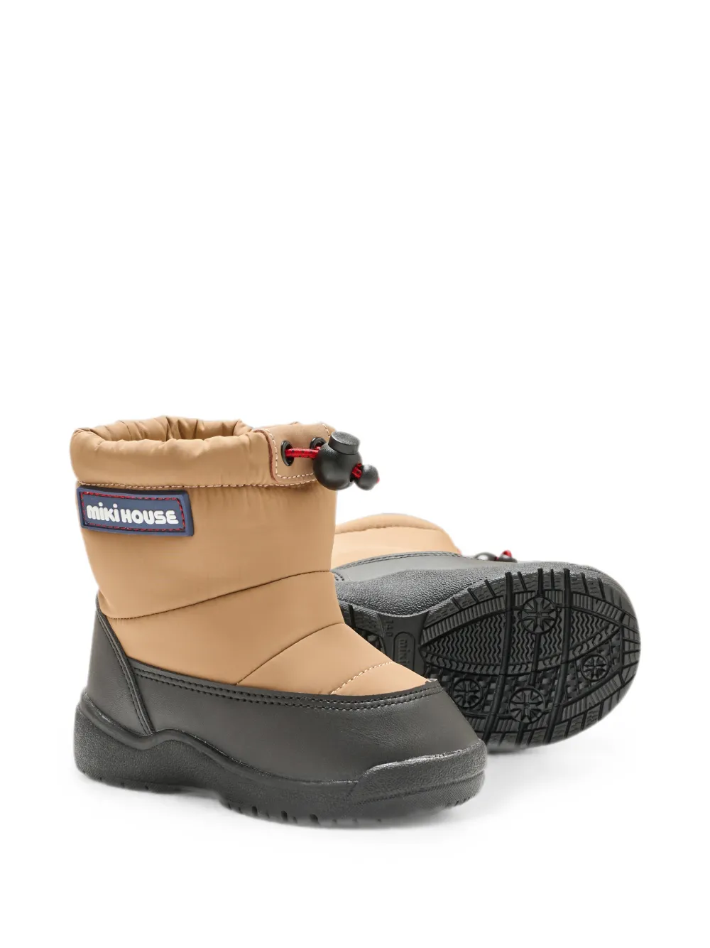 Miki House Gewatteerde snowboots Beige