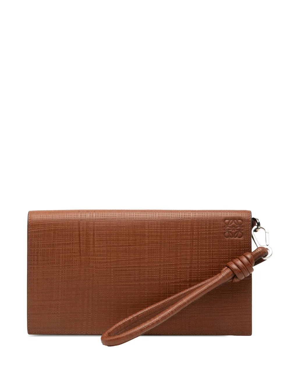Loewe Pre-Owned 2015 längliches Anagram Horizontal Continental Portemonnaie - Braun