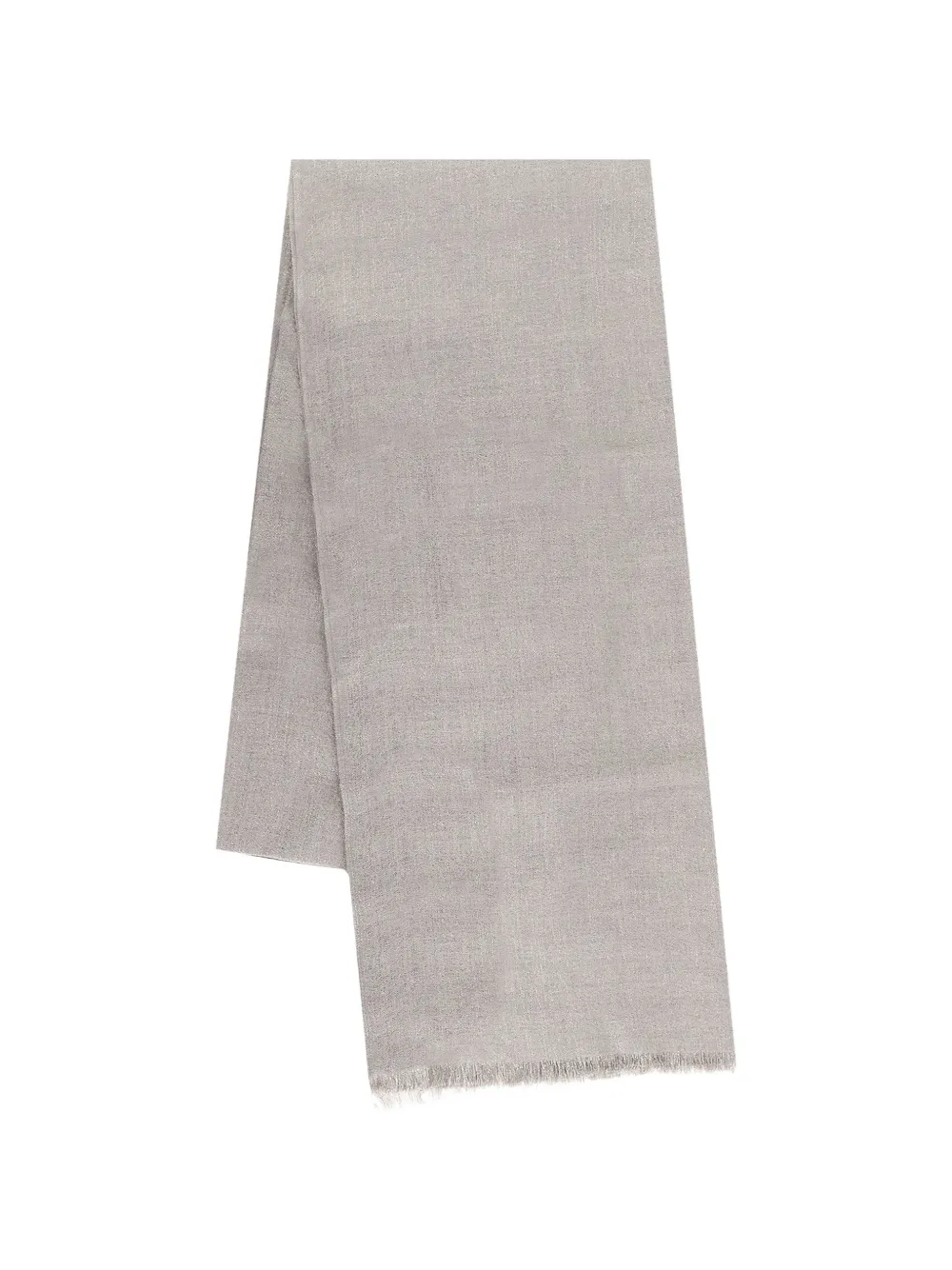 Brunello Cucinelli frayed-edge scarf - Grey