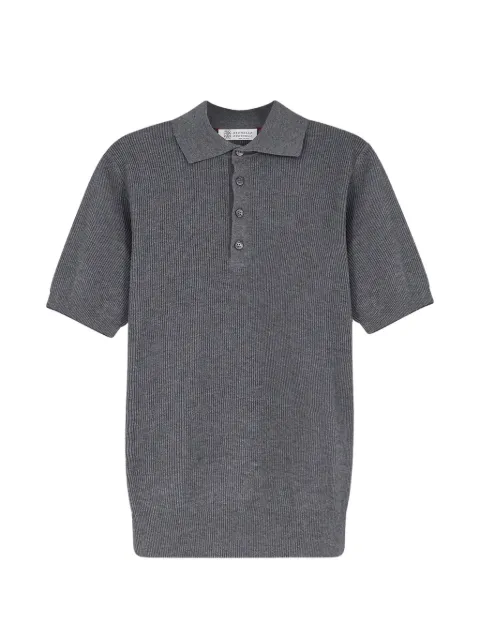 Brunello Cucinelli Camisa polo de algodão