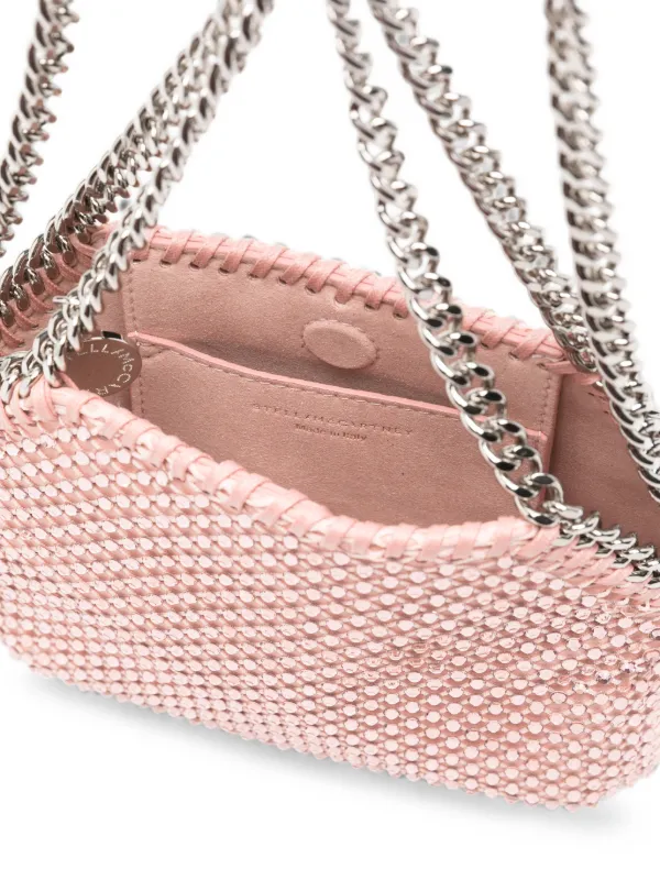 Stella McCartney Mini Falabella crystal-embellished Tote Bag