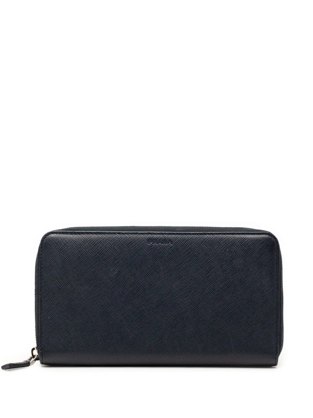 Prada Pre-Owned 2010-2026 Saffiano Zip Around Wallet long wallets - Blu