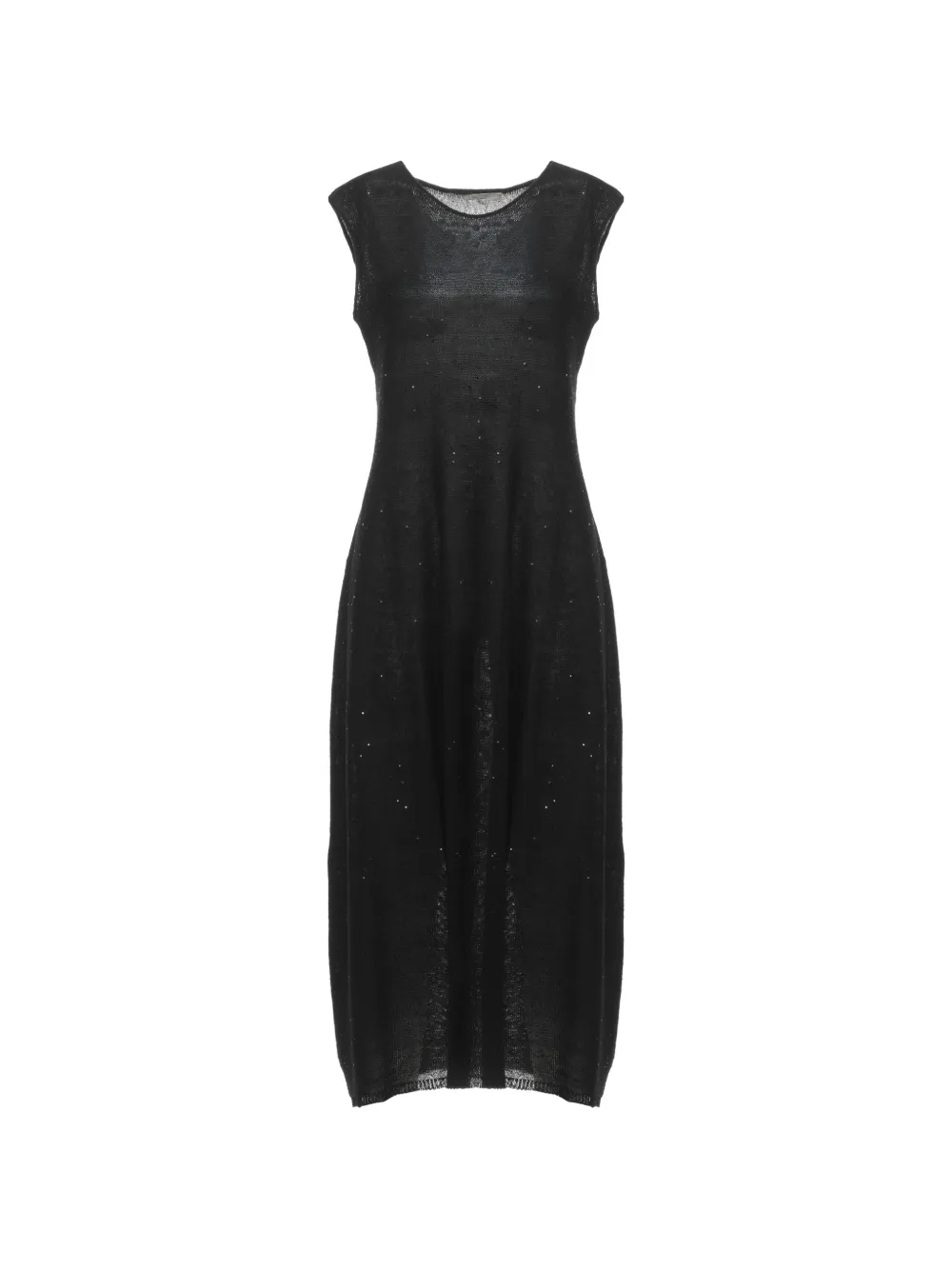 Antonelli sequin-embellished sleeveless midi dress - Nero