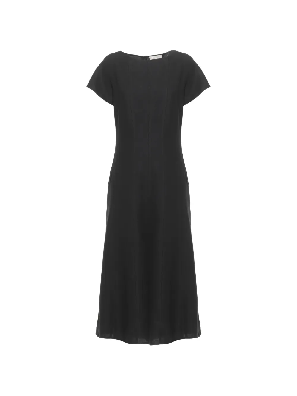 Antonelli Matilde panelled short-sleeve dress - Nero