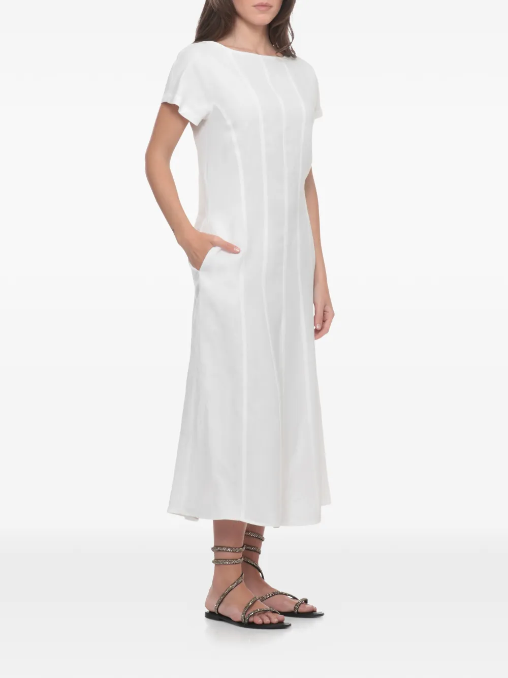 Antonelli Matilde midi-jurk Wit