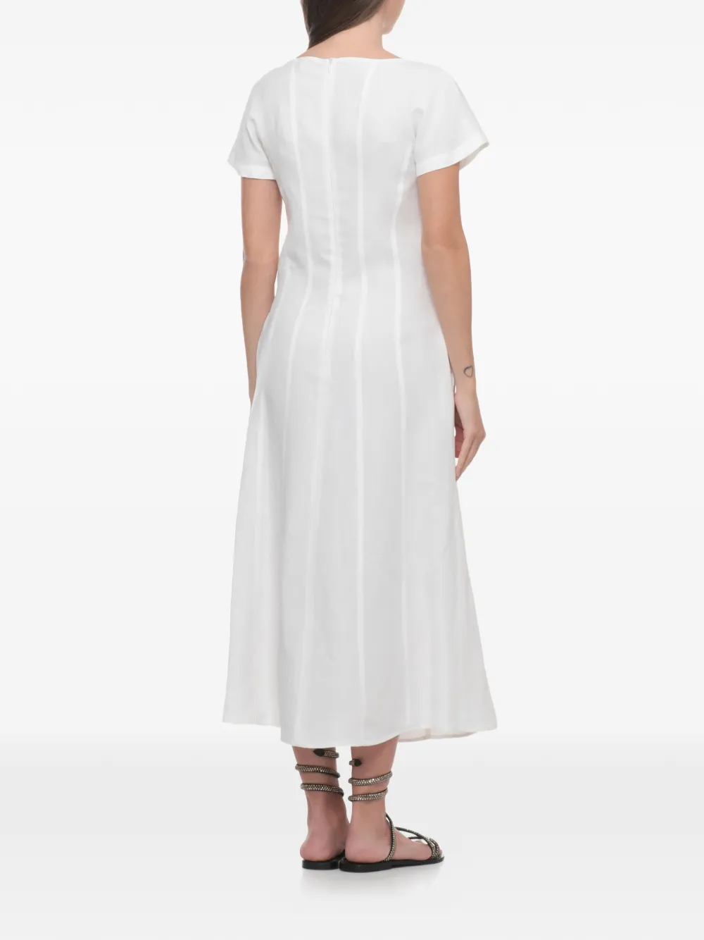 Antonelli Matilde midi-jurk Wit