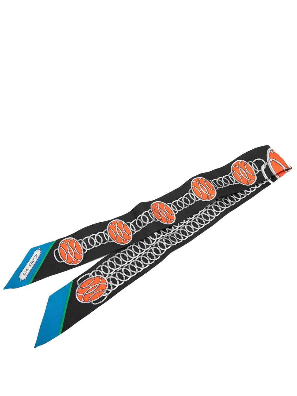 Hermès Pre-Owned 2000-2026 Lift Profile Silk Twilly Scarf scarves - Schwarz