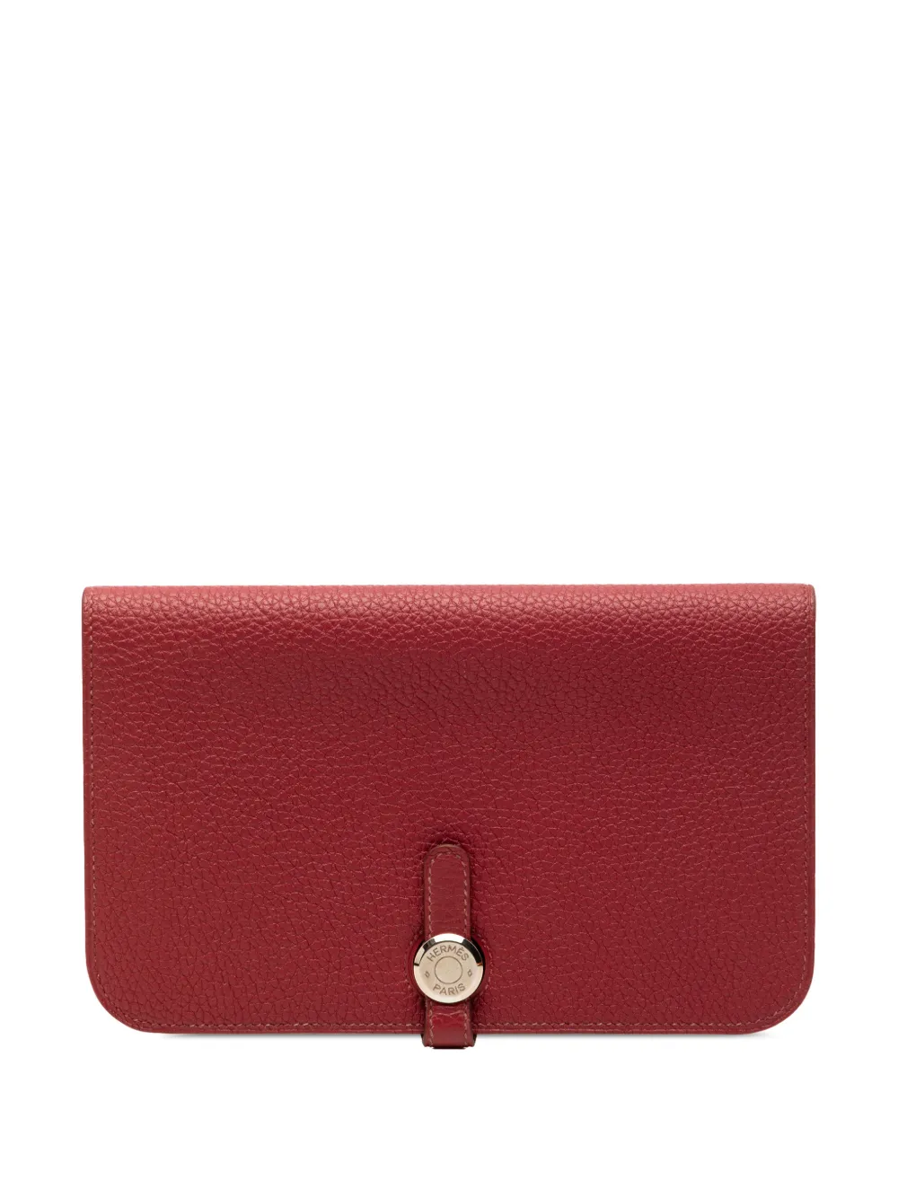 Hermès Pre-Owned 2014 Togo Dogon Duo Wallet GM long wallets - Red