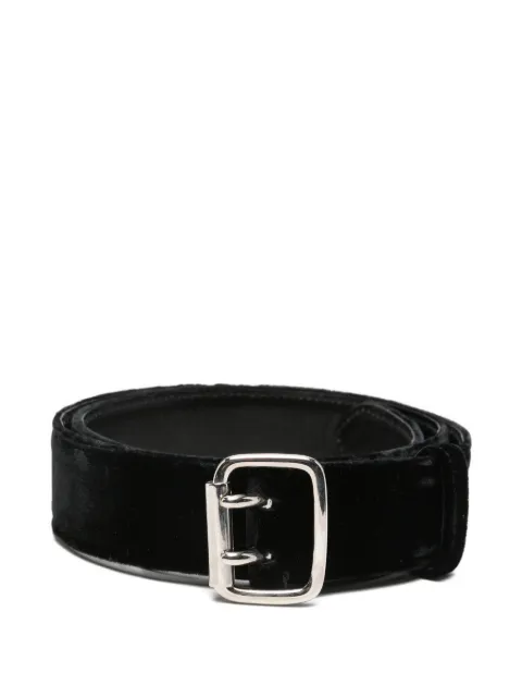 Gianfranco Ferré Pre-Owned 2000 velvet double-prong belt