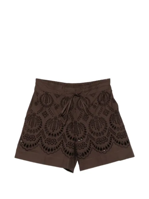P.A.R.O.S.H. broderie-anglaise drawstring shorts