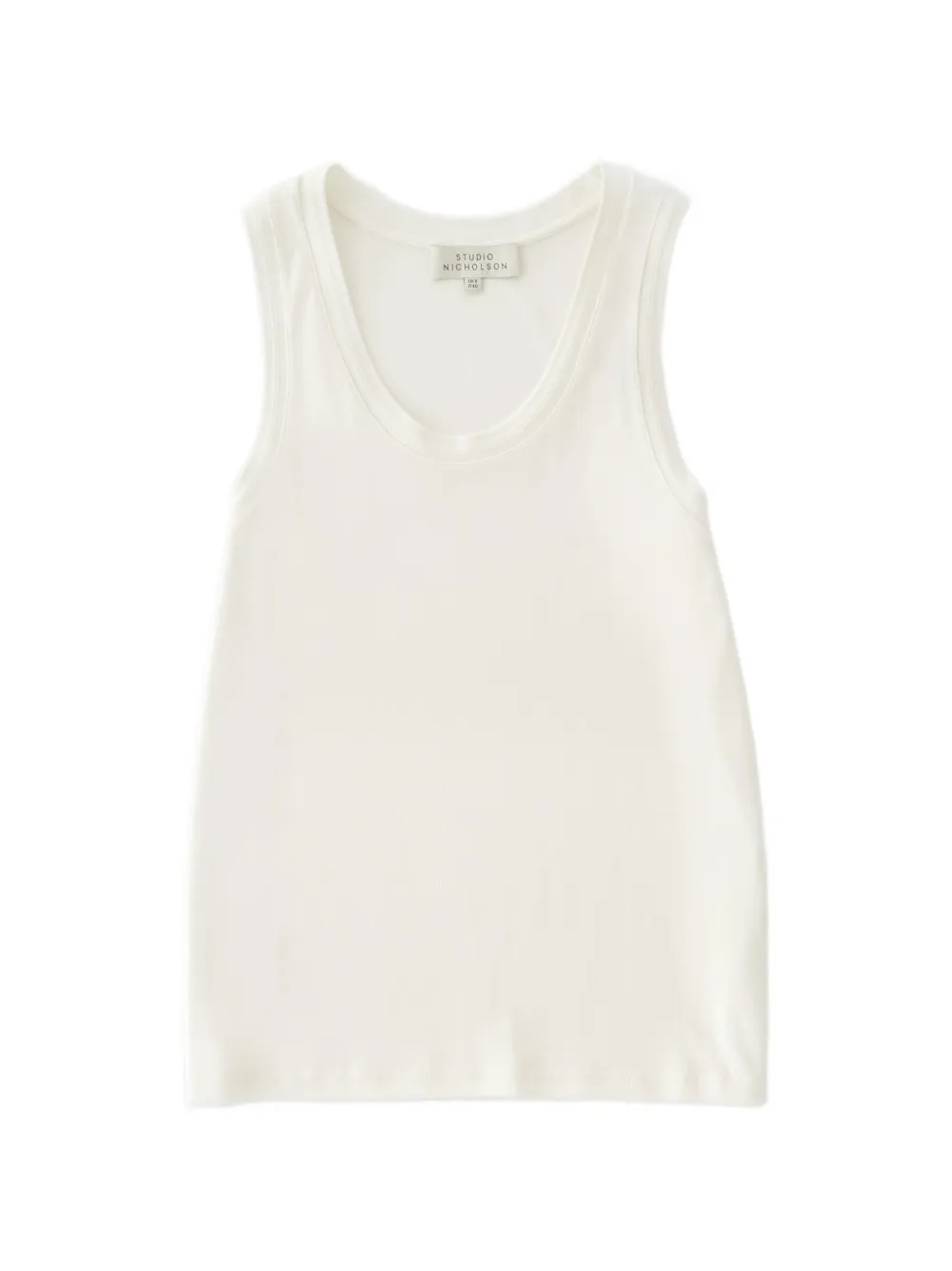Studio Nicholson ribbed Votan vest top - Toni neutri