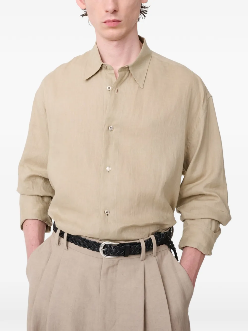 Studio Nicholson Rafe overhemd Beige
