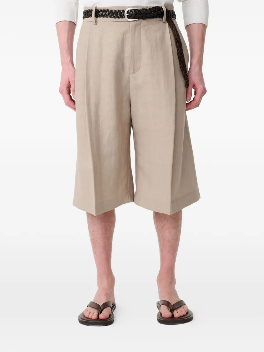 Studio Nicholson Fowold shorts Beige