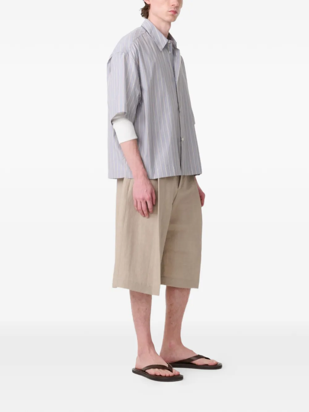 Studio Nicholson Fowold shorts Beige