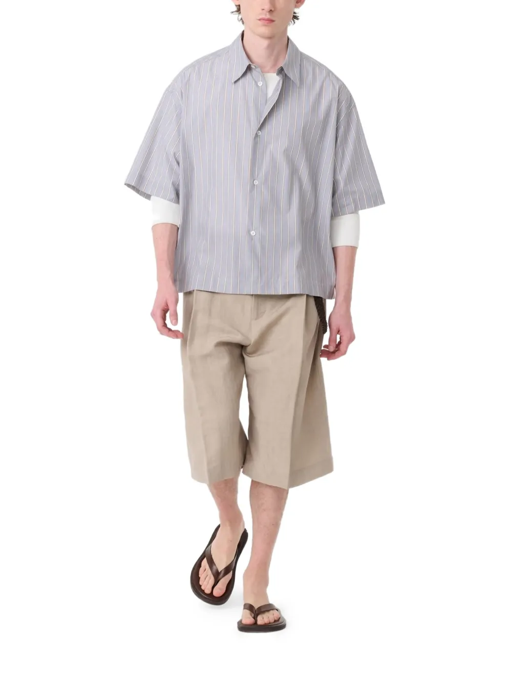 Studio Nicholson Fowold shorts Beige