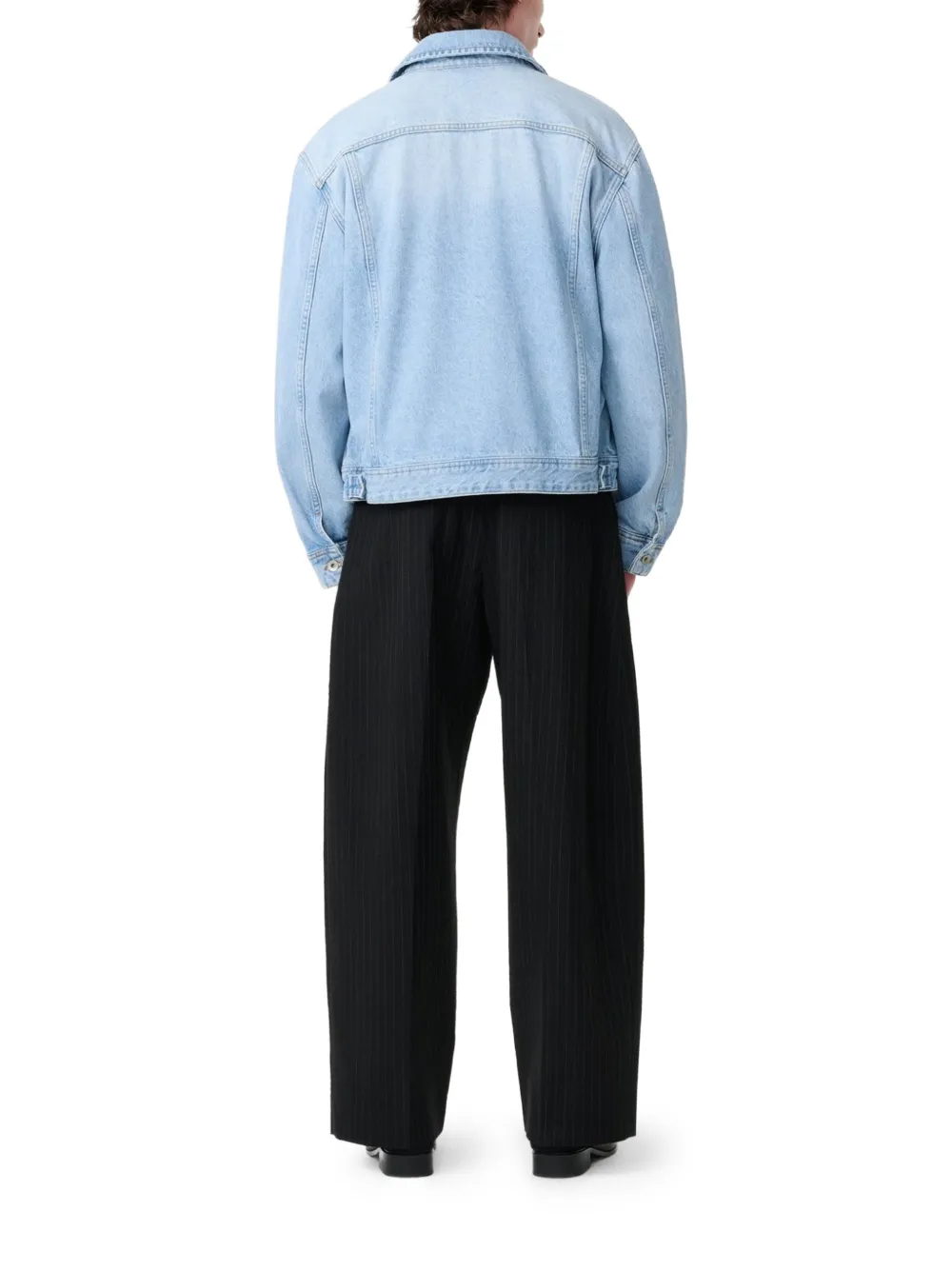 Studio Nicholson Derby denim jack Blauw