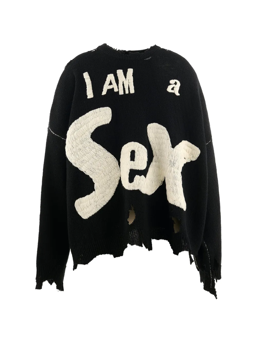SAINT MXXXXXX Sex Pistols distressed sweater - Nero