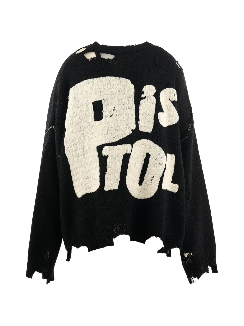 SAINT MXXXXXX Sex Pistols gerafelde trui Zwart