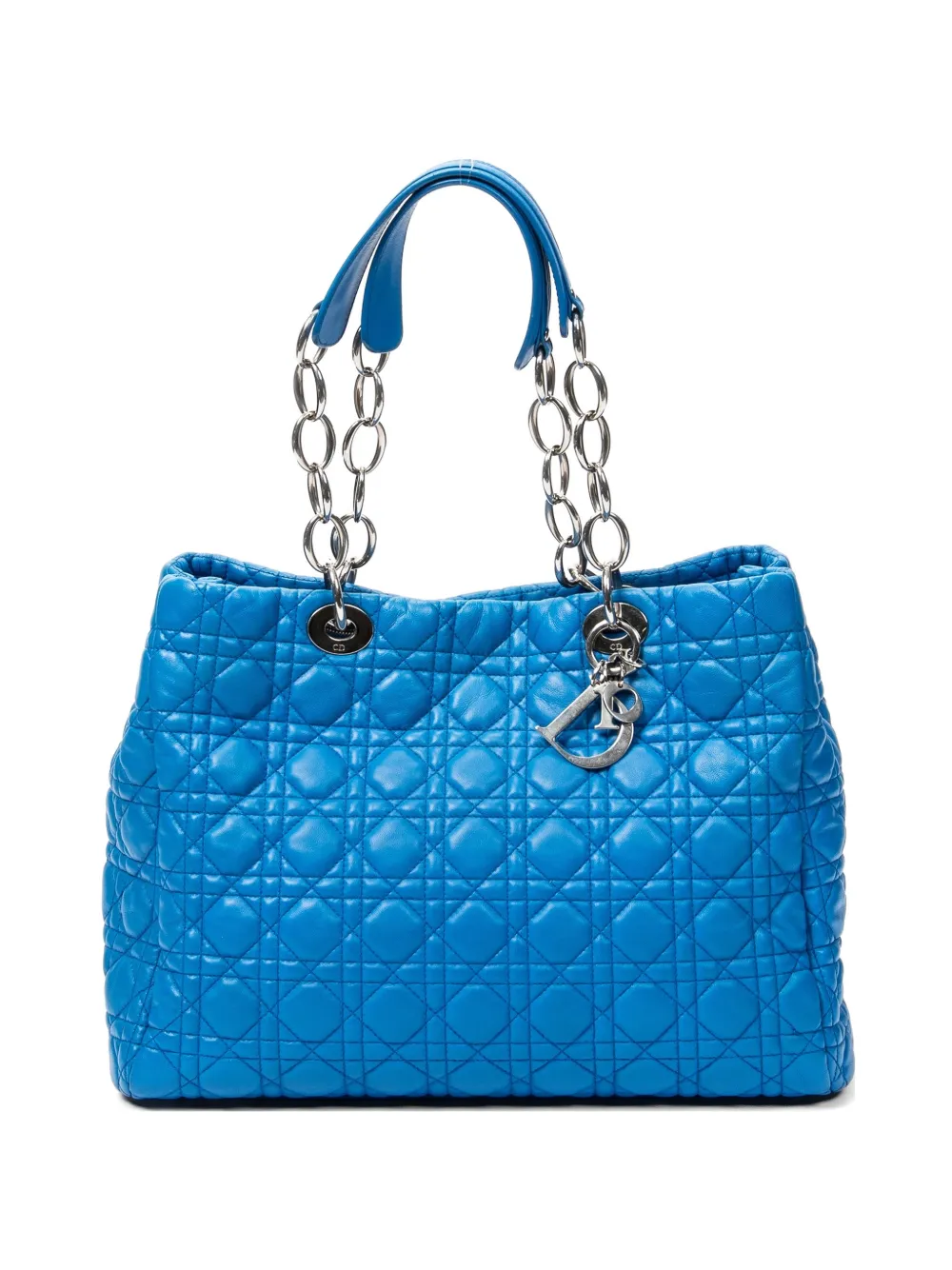 Christian Dior Pre-Owned Cannage-quilting tote bag - Blu