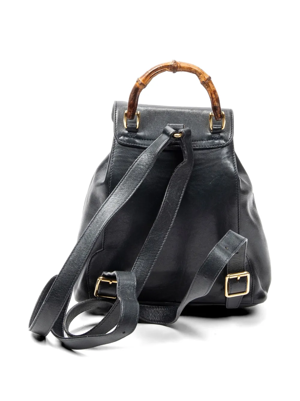 Gucci Pre-owned Zaino Bamboo - Blu 