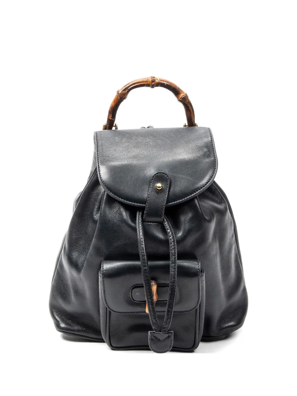 Gucci Pre-Owned Bamboo backpack - Blu