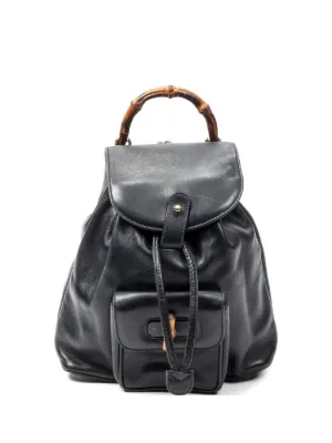 Gucci Pre-Owned バンブー スエード バックパック ミニ | ブラック