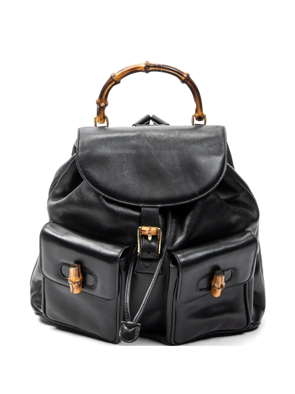 Gucci Pre-Owned large Bamboo backpack - Nero
