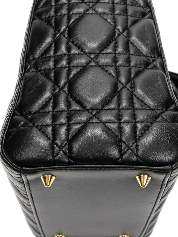 Christian Dior Pre-Owned Medium Lady Dior Tote Bag | Black | FARFETCH