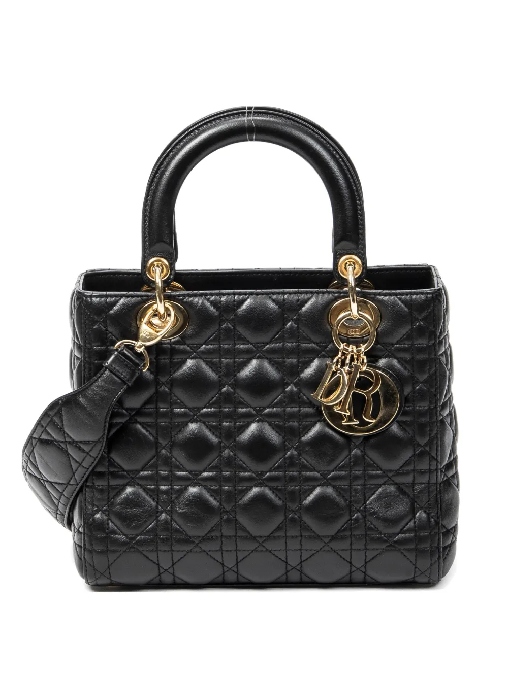 Christian Dior Pre-Owned medium Lady Dior tote bag - Nero