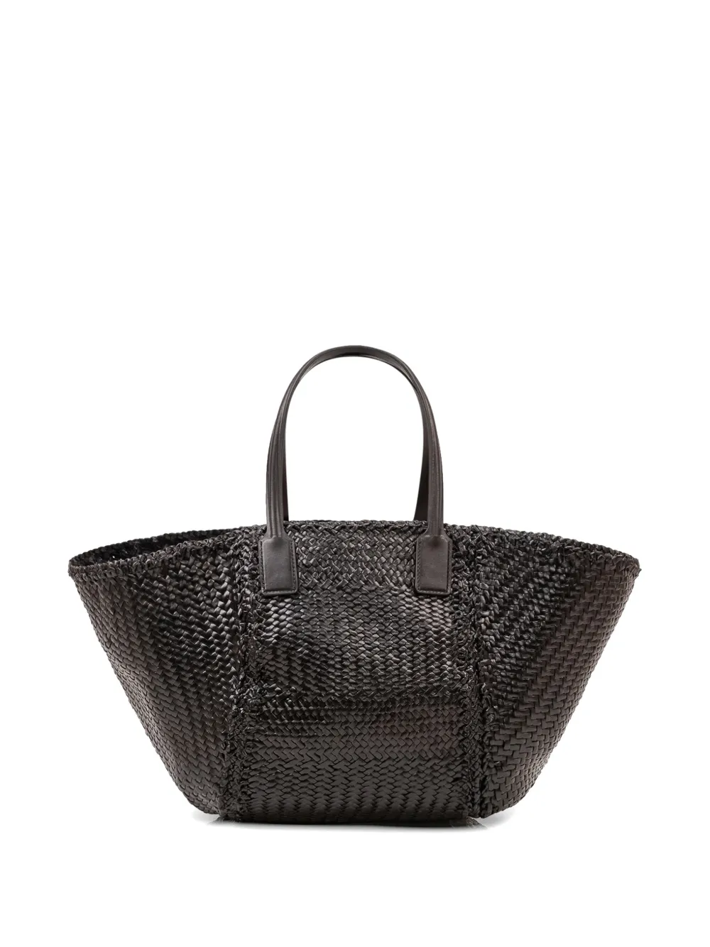 DRAGON DIFFUSION Teresa geweven leren shopper Zwart