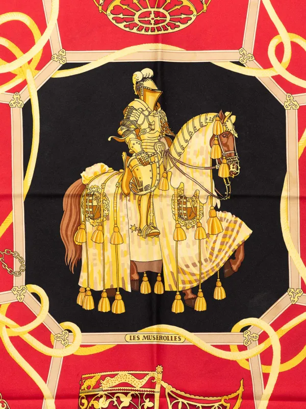 Hermès Pre-Owned 20th Century Les Muserolles 90 シルクスカーフ