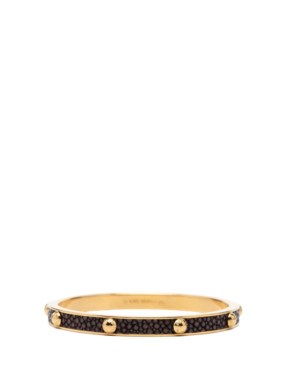 Louis Vuitton Pre-Owned 2011 Gold Plated and Stingray Gimme A Clue Bangle costume bracelet - Oro