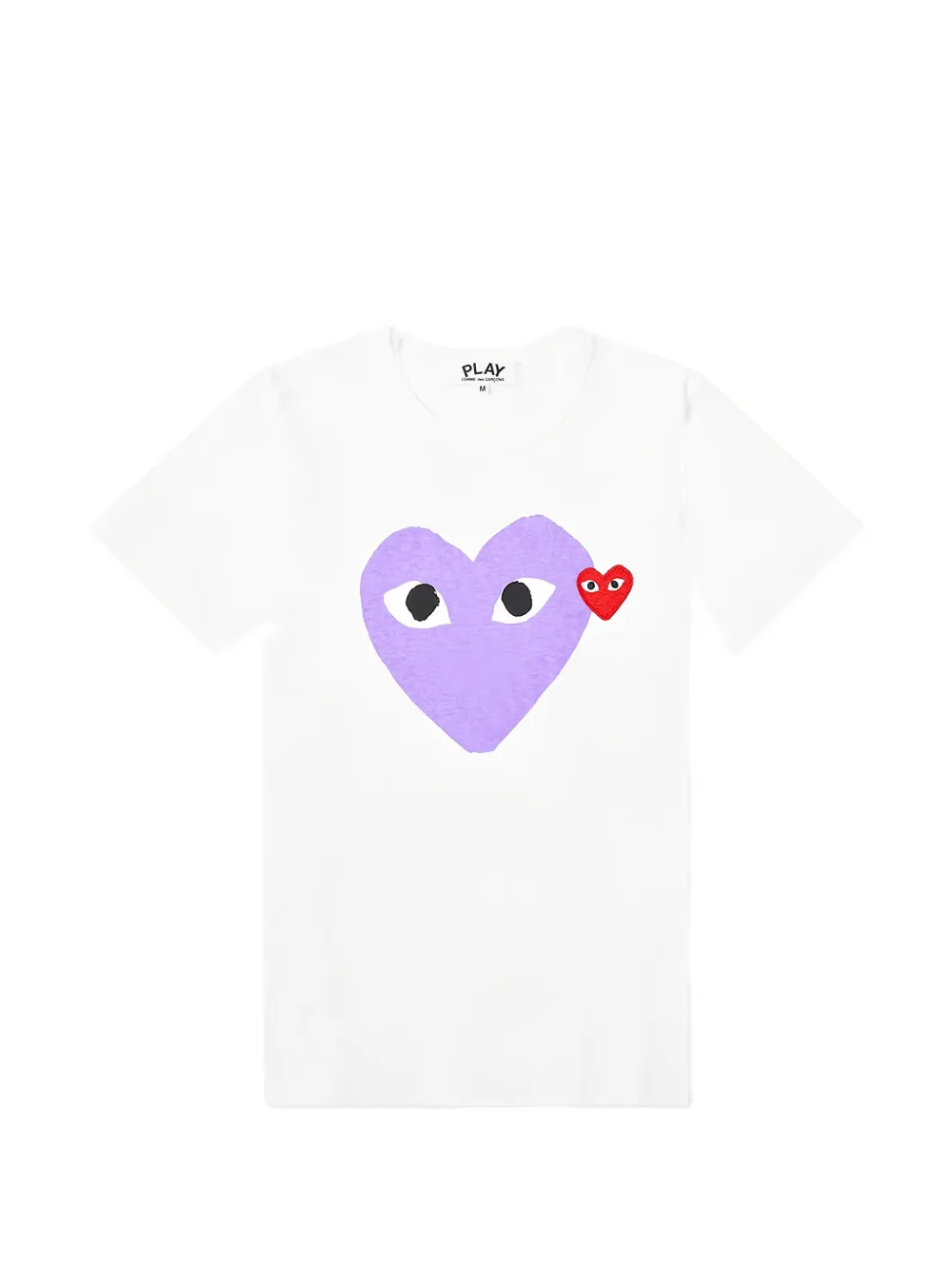 Comme Des Garçons Play Kids heart-print patch T-shirt - Bianco