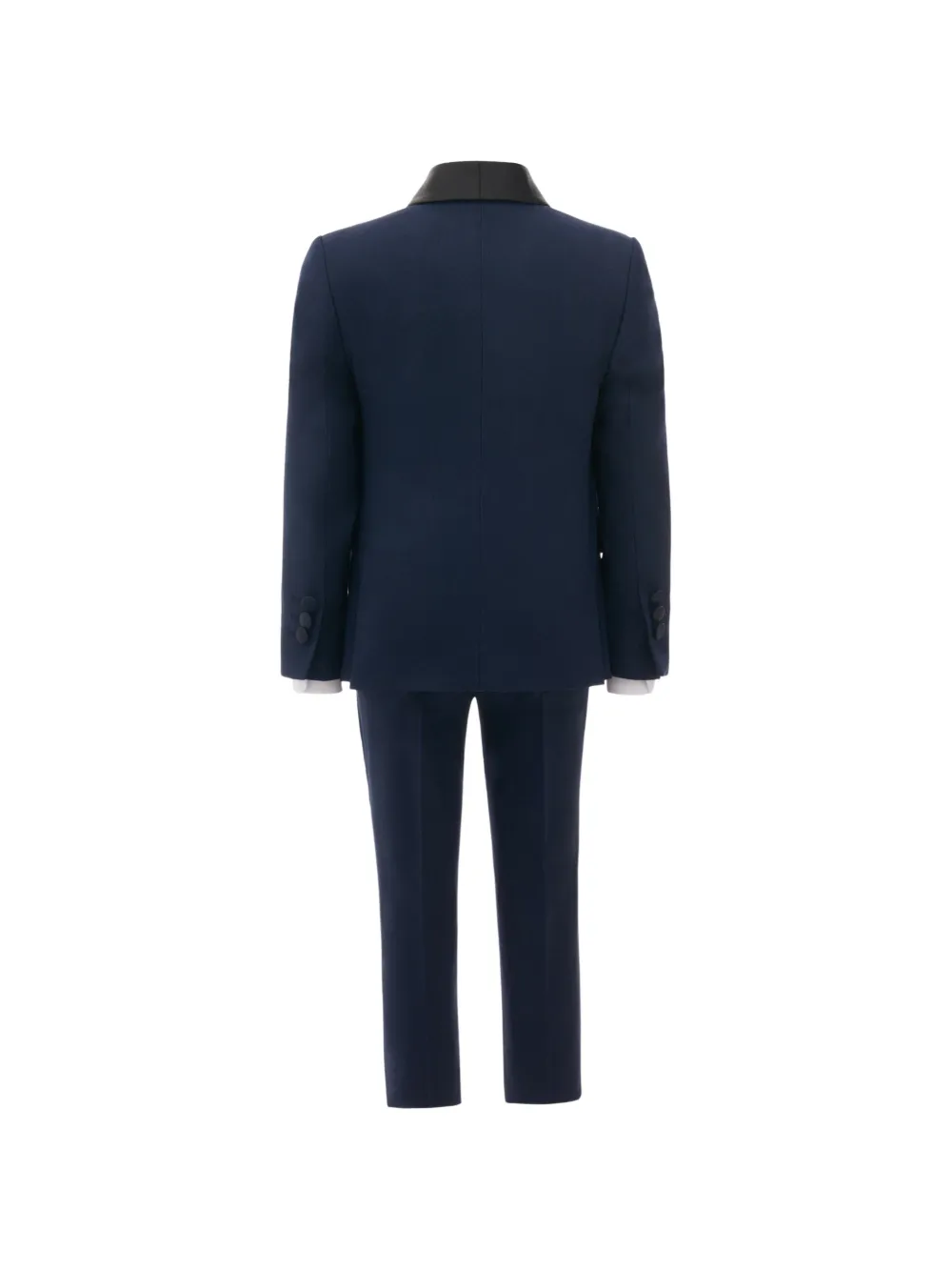 Moustache Vierdelig pak met sjaalrevers Blauw