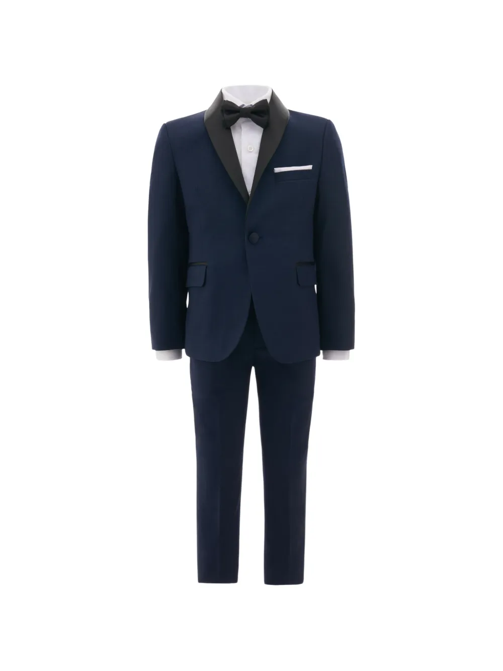 Moustache shawl-lapel four-piece suit - Blu